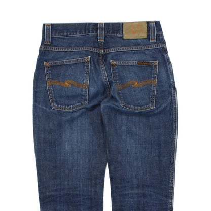 Mens Slim Jim Jeans Zip Fly Denim