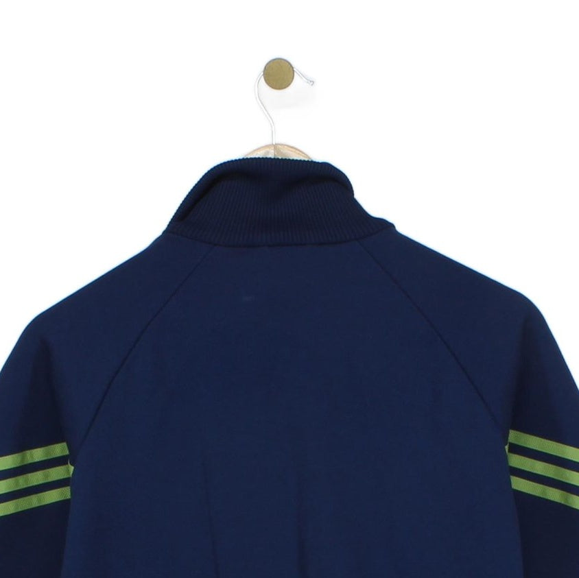 Womens Track Jacket Retro Sport Zip Stripes