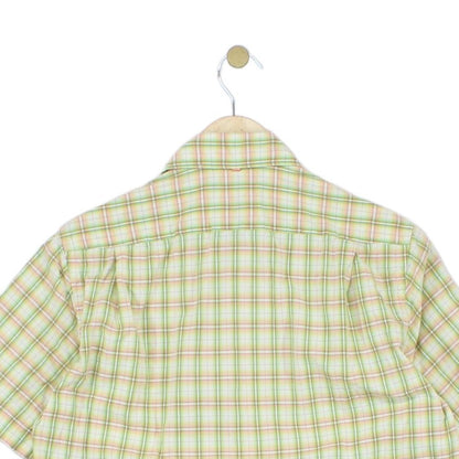 Mens Plaid Shirt Made In Italy Short Sleeve