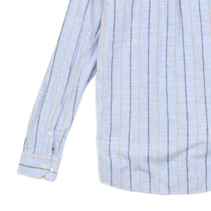 Mens Striped Shirt Slim Fit Button Down