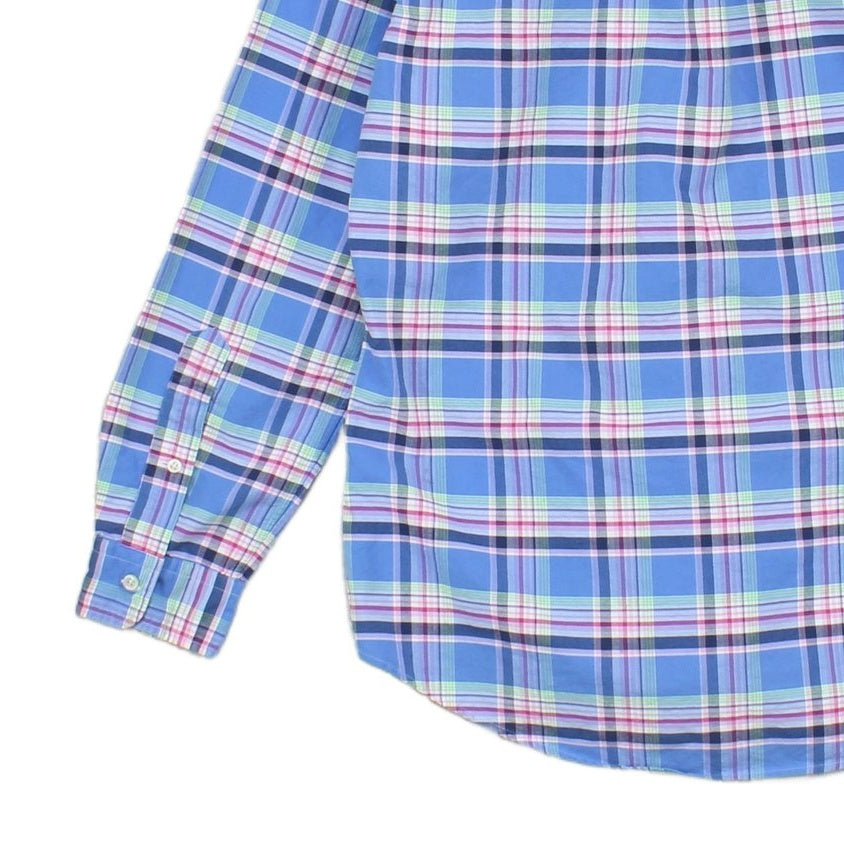 Mens Plaid Shirt Custom Fit Button Down Classic