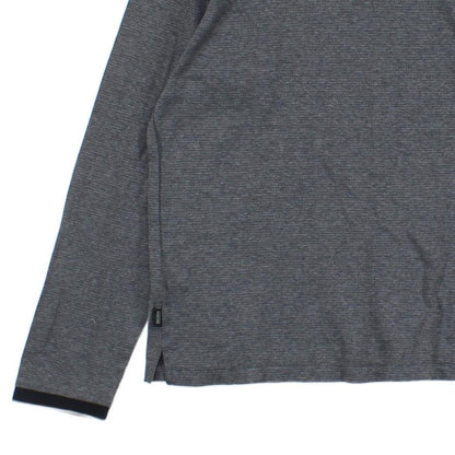Mens Polo Shirt Stretch Long Sleeve Classic