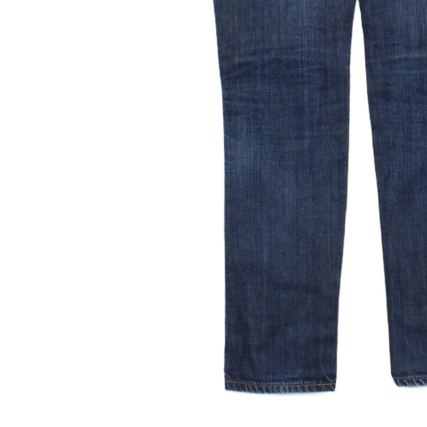 Mens Slim Jim Jeans Zip Fly Denim