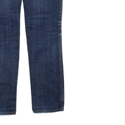 Mens Slim Jim Jeans Zip Fly Denim