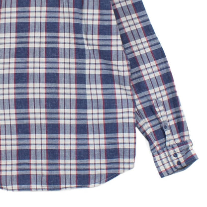 Mens Plaid Shirt Button Up Long Sleeve