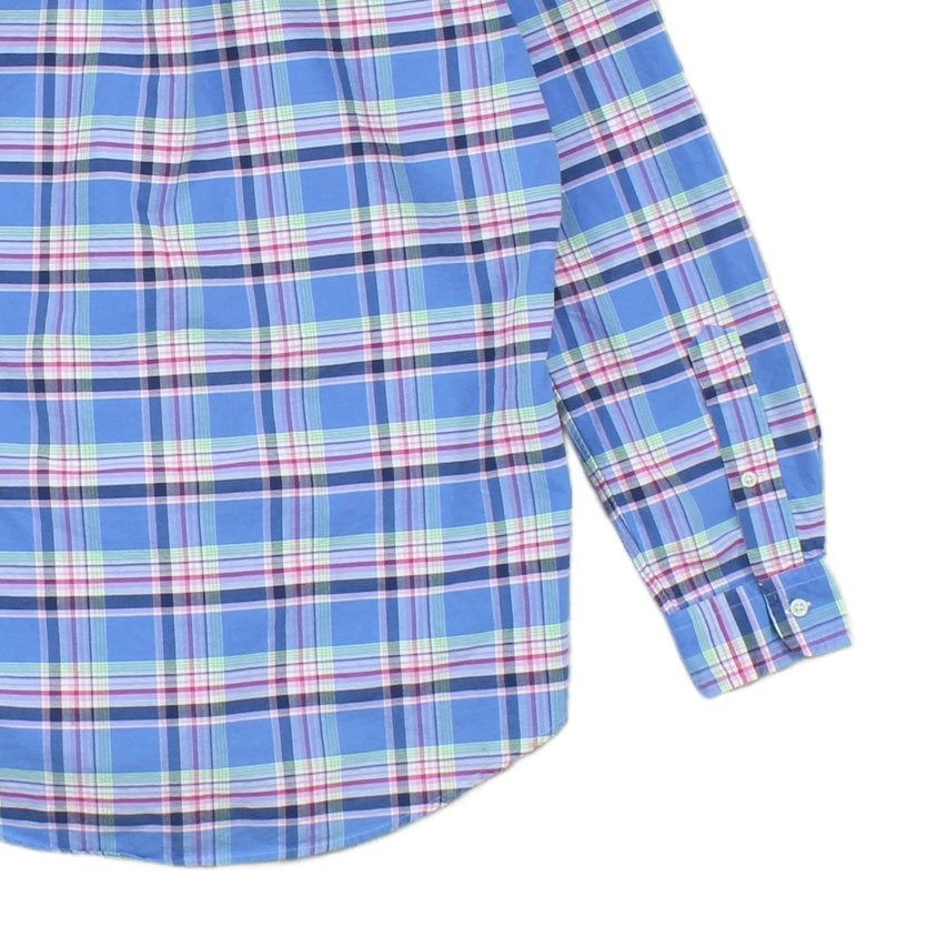 Mens Plaid Shirt Custom Fit Button Down Classic