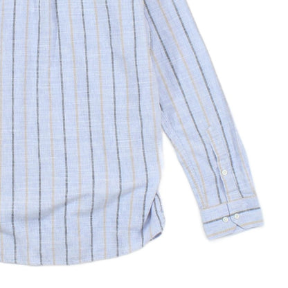 Mens Striped Shirt Slim Fit Button Down