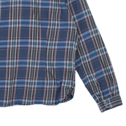 Mens Plaid Shirt Long Sleeve Tailored