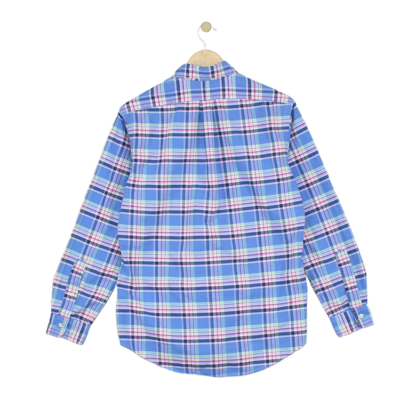 Mens Plaid Shirt Custom Fit Button Down Classic