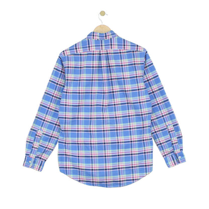 Mens Plaid Shirt Custom Fit Button Down Classic