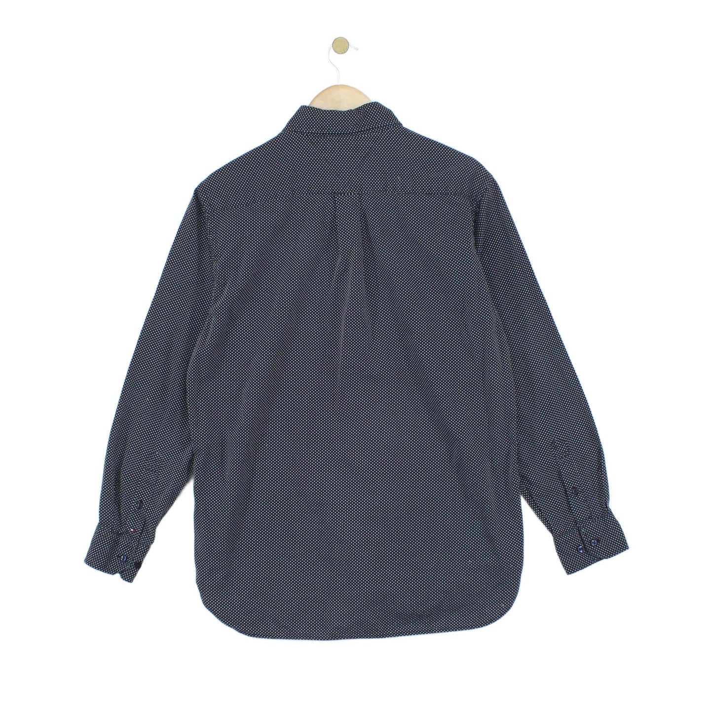 Mens Polka Dot Shirt Button Down Long Sleeve