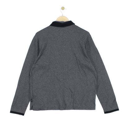 Mens Polo Shirt Stretch Long Sleeve Classic