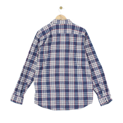 Mens Plaid Shirt Button Up Long Sleeve