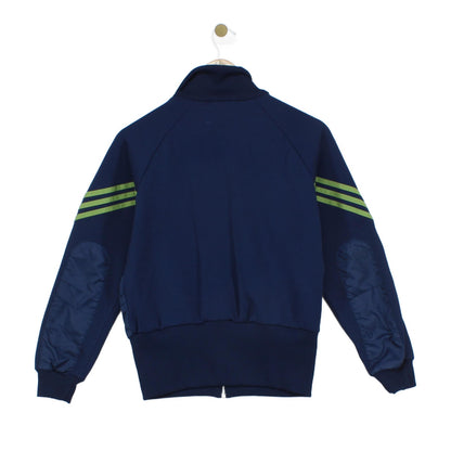 Womens Track Jacket Retro Sport Zip Stripes