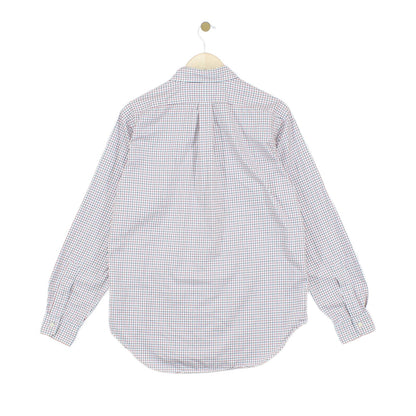 Mens Check Shirt Long Sleeve Classic Fit
