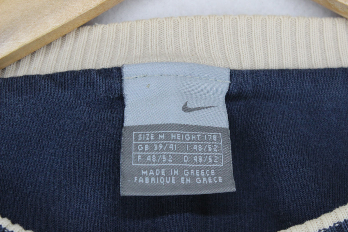 Mens Spell Out Sweatshirt Swoosh Crew Neck