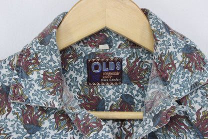 Mens Abstract Shirt Short Sleeve Short