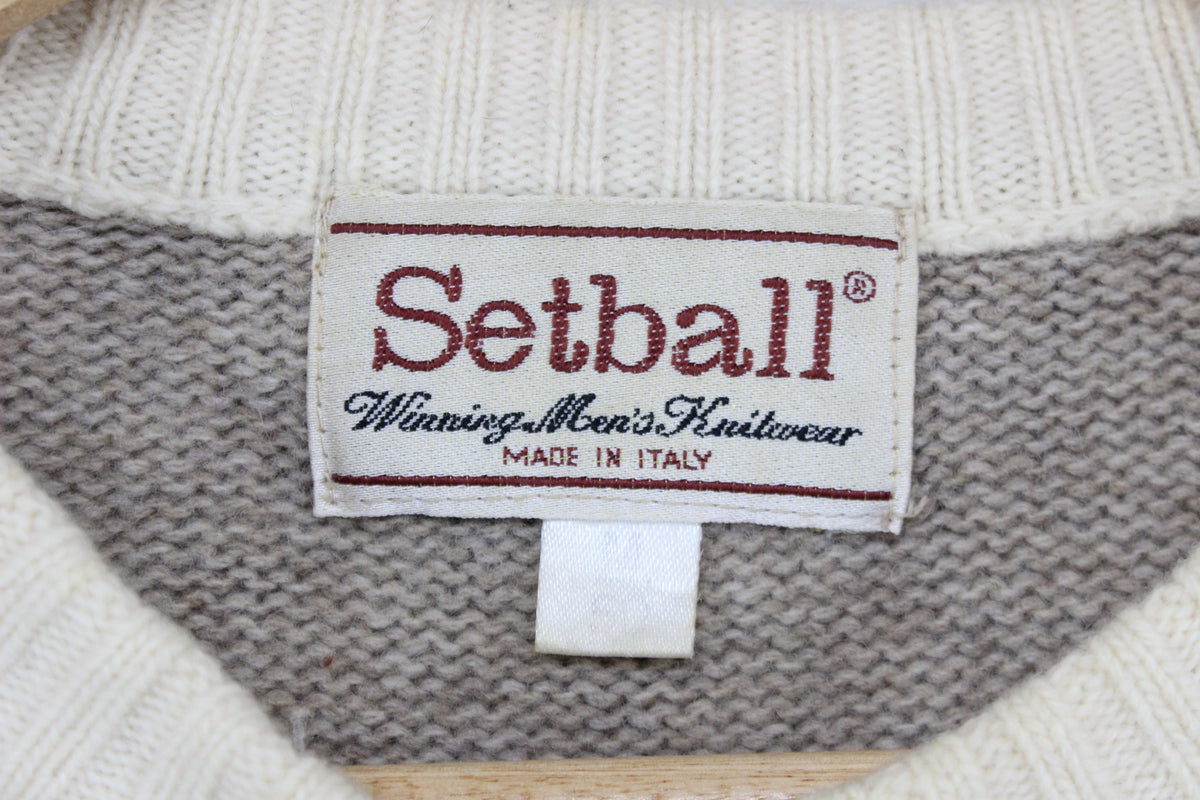 Mens Jumper Made In Italy Pattern Knit Wool