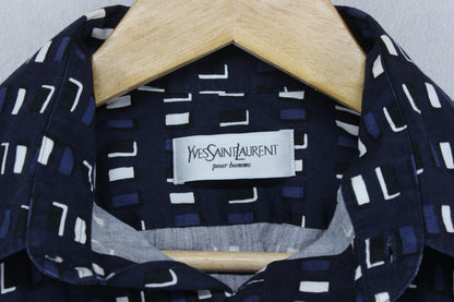 Mens Patterned Shirt Long Sleeve