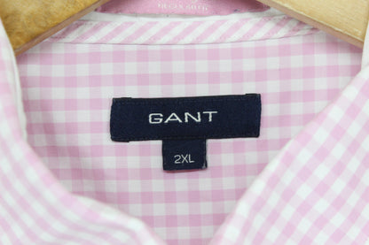 Mens Check Shirt Button Up Long Sleeve Cotton