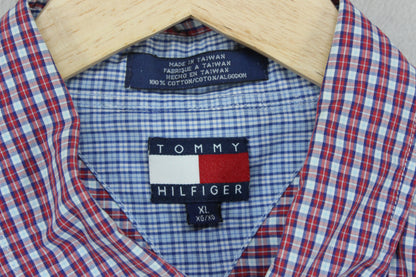 Mens Plaid Shirt Short Sleeve Button Up