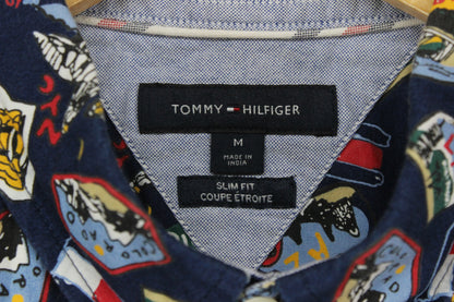 Mens Shirt Slim Fit Short Sleeve Patterned