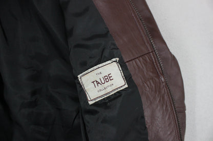 Mens Leather Jacket Full Zip Outerwear