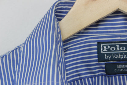 Mens Striped Shirt Custom Fit Button Up