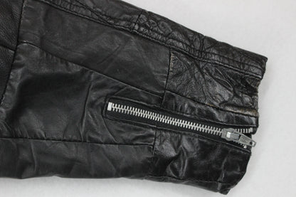 Womens Leather Jacket Biker Motorcycle