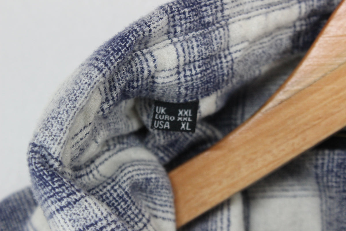 Mens Plaid Shirt Flannel Button Up