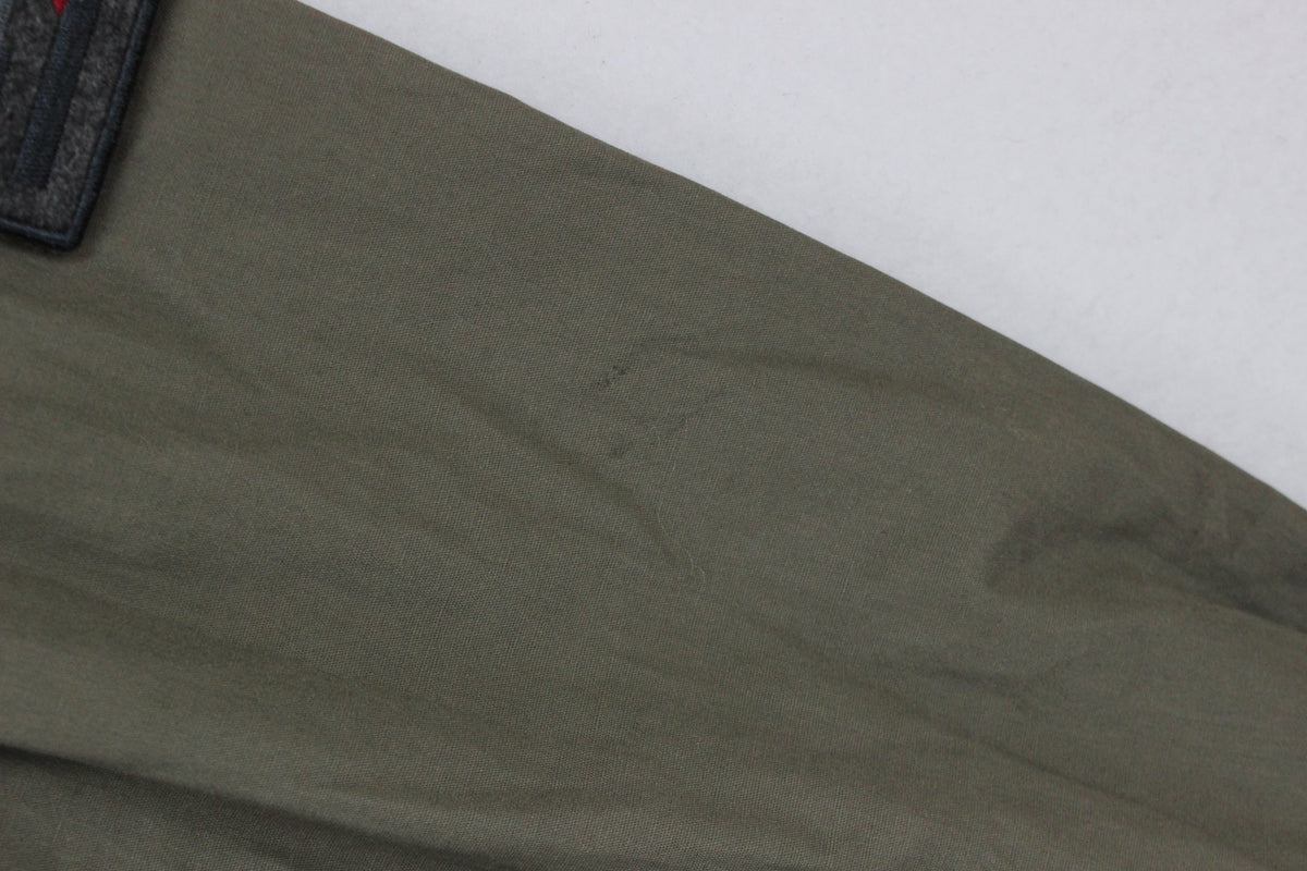 Mens Military Jacket Patch Full Zip Cotton