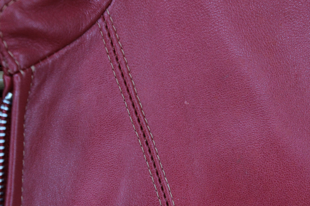 Womens Leather Jacket Full Zip