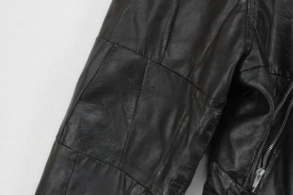 Womens Leather Jacket Biker Motorcycle