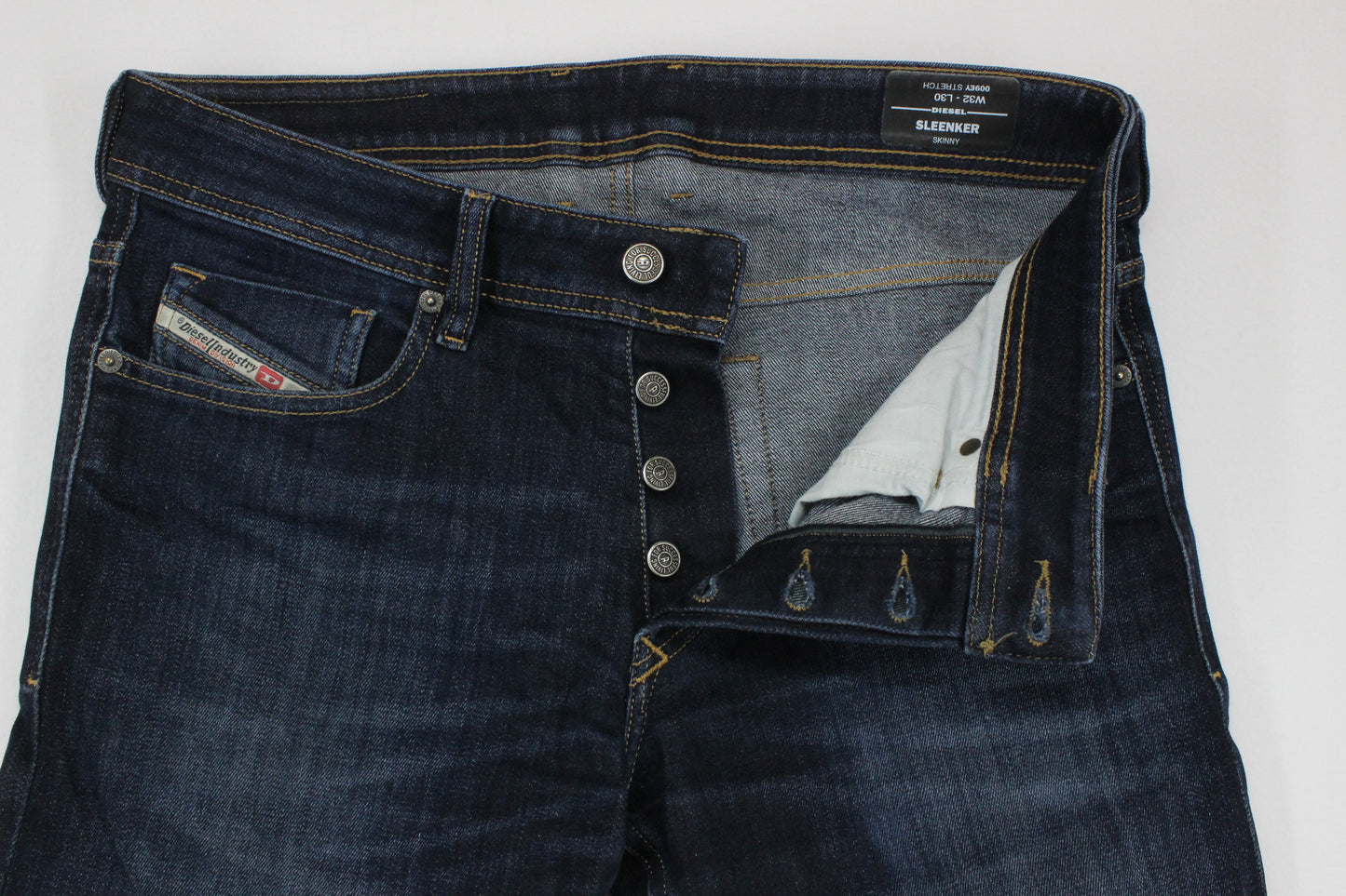 Mens Sleenker Jeans Slim Skinny Denim Stretch