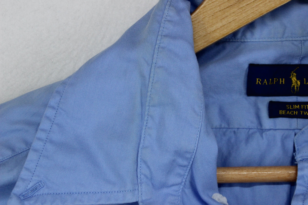 Mens Shirt Button Up Long Sleeve Slim Fit