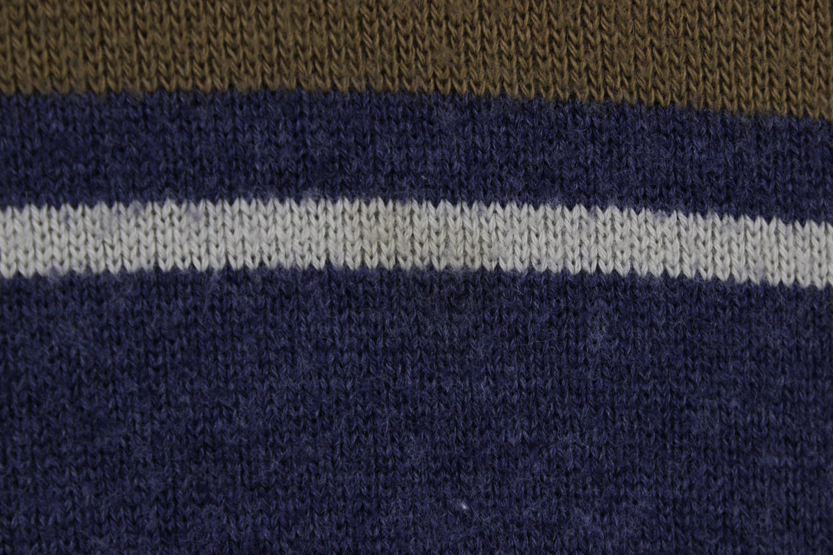 Mens Jumper Crew Neck Stripe Logo