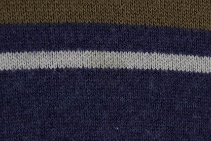 Mens Jumper Crew Neck Stripe Logo