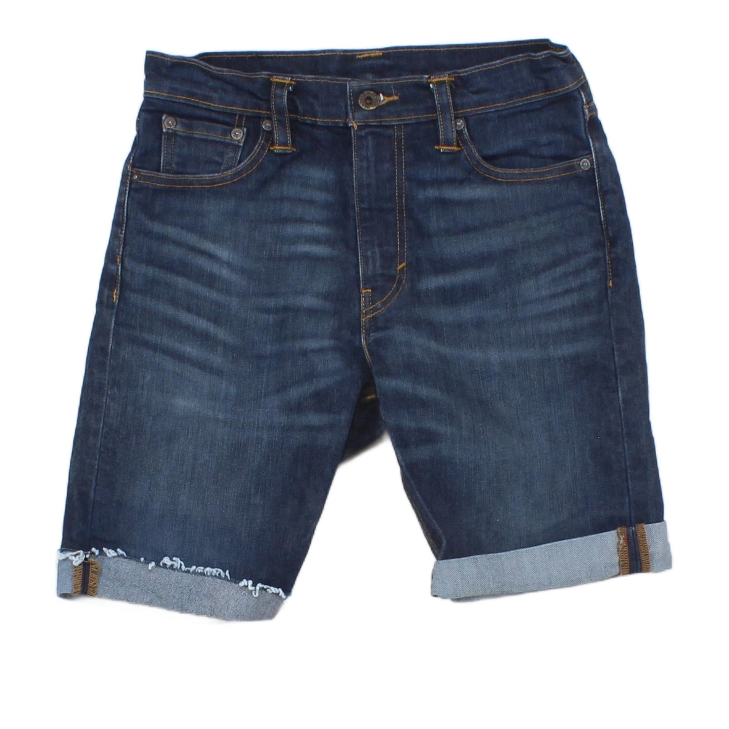 Mens Shorts Denim Raw Hem Cut Offs