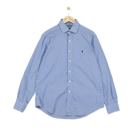 Mens Striped Shirt Custom Fit Button Up