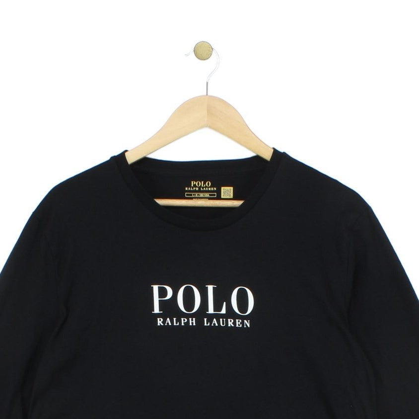 Mens T-Shirt Long Sleeve Crew Neck