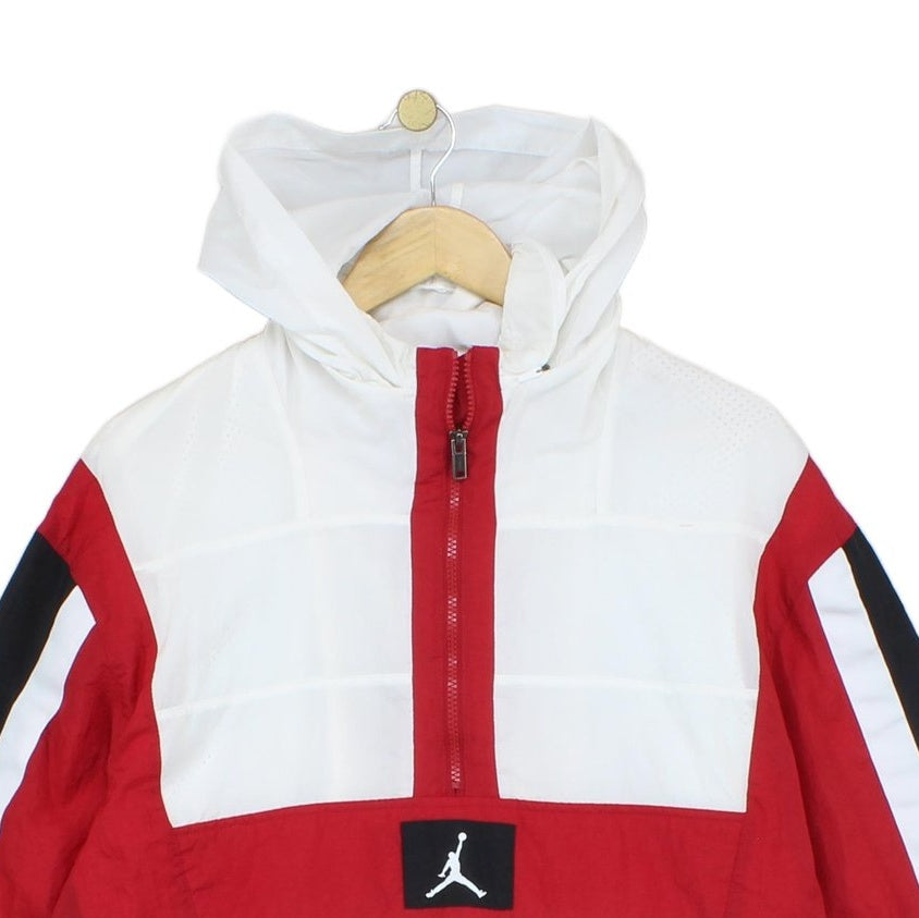 Mens Windbreaker Jacket 1/4 Zip Logo Basketball