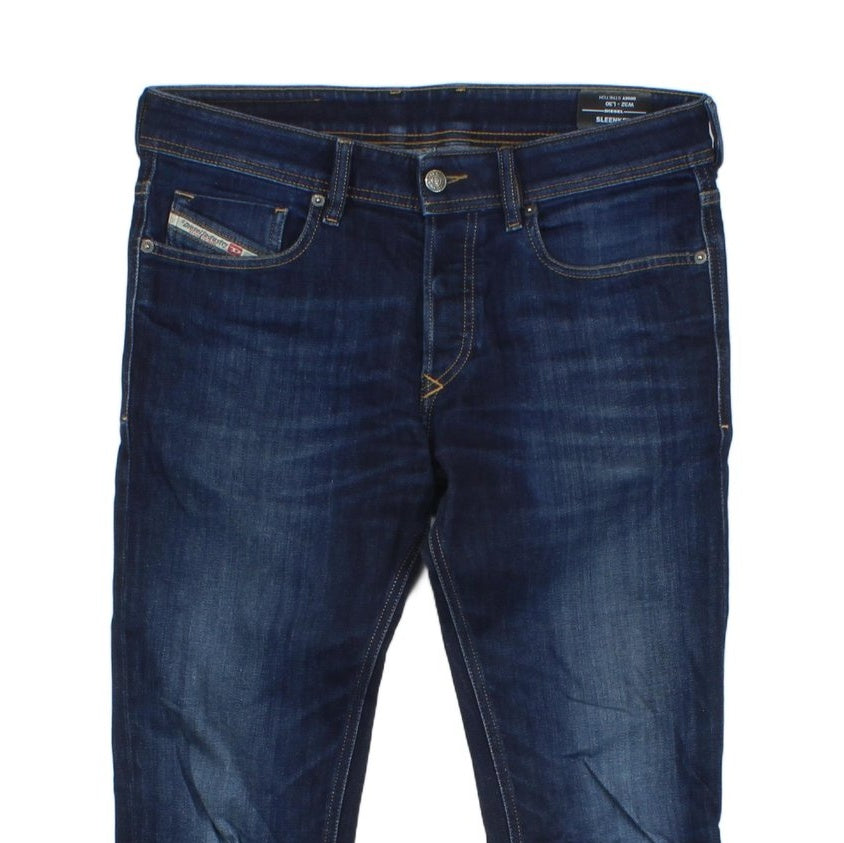 Mens Sleenker Jeans Slim Skinny Denim Stretch