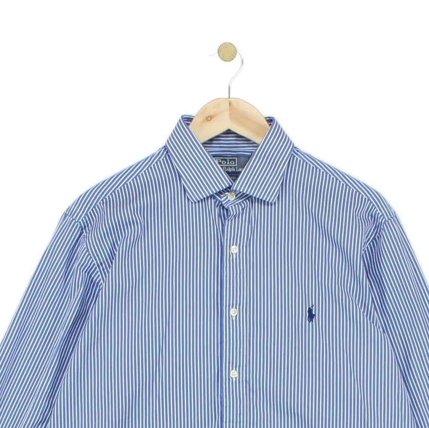 Mens Striped Shirt Custom Fit Button Up