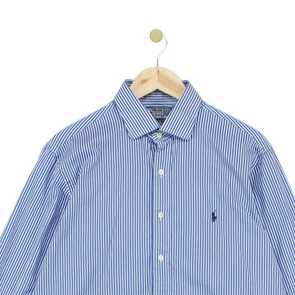Mens Striped Shirt Custom Fit Button Up