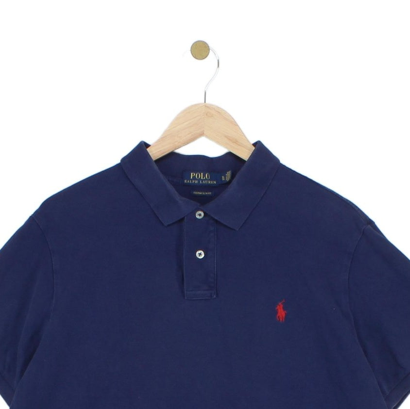 Mens Polo Shirt Custom Slim Fit Short Sleeve