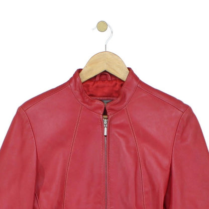 Womens Leather Jacket Full Zip