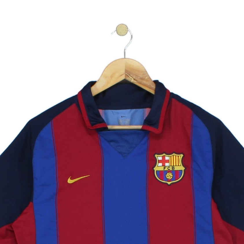 Mens Barcelona 2003-04 Football Shirt Home Jersey