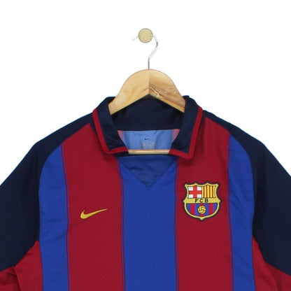 Mens Barcelona 2003-04 Football Shirt Home Jersey