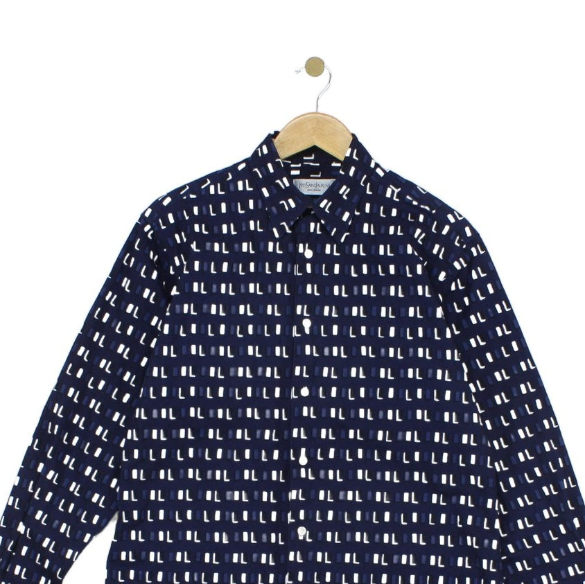 Mens Patterned Shirt Long Sleeve