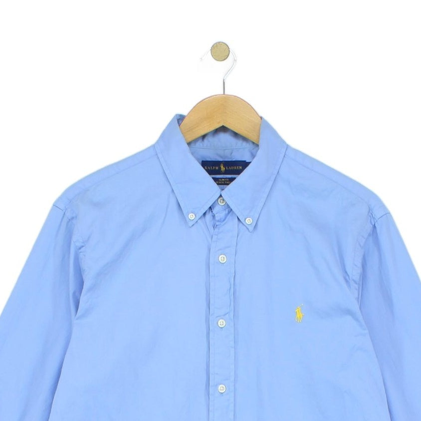 Mens Shirt Button Up Long Sleeve Slim Fit